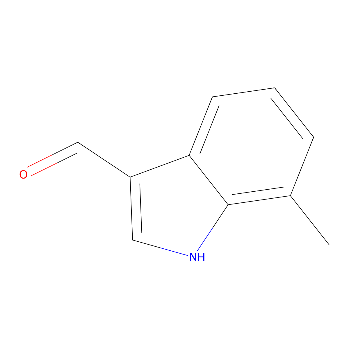 7-methyl-1H-indole-3-carbaldehyde molecular structure, CAS 4771-50-0