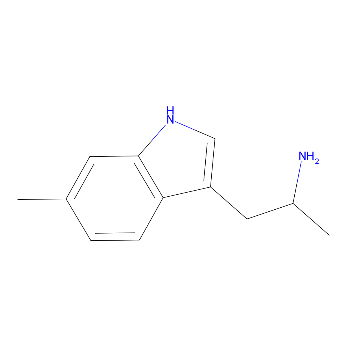 1-(6-methyl-1H-indol-3-yl)propan-2-amine molecular structure, CAS 4771-76-0