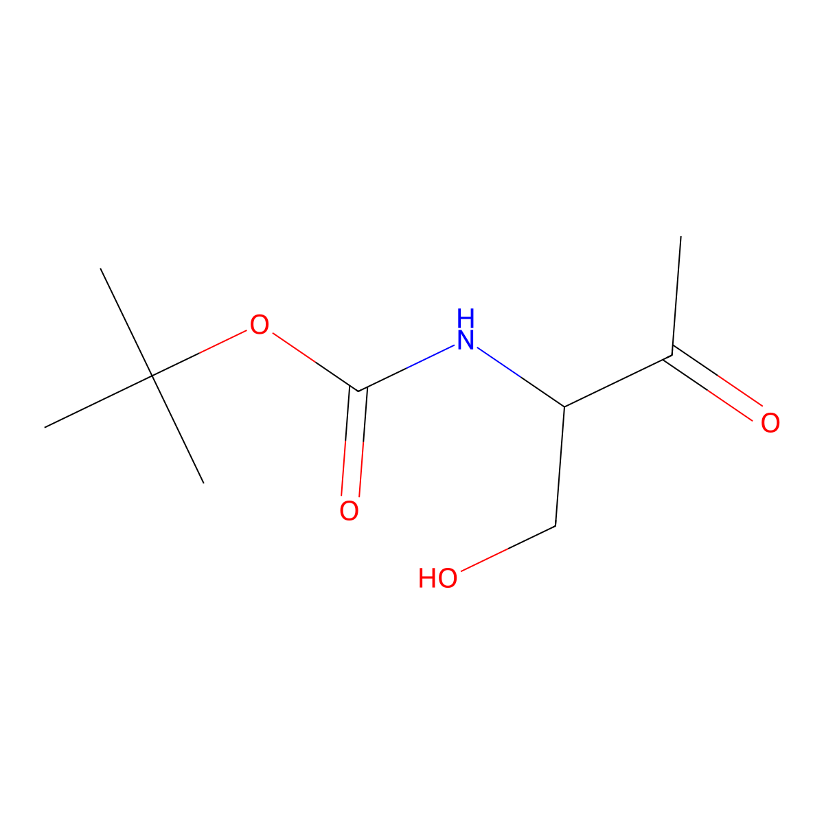 (S)-tert-Butyl (1-hydroxy-3-oxobutan-2-yl)carbamate molecular structure, CAS 477191-17-6