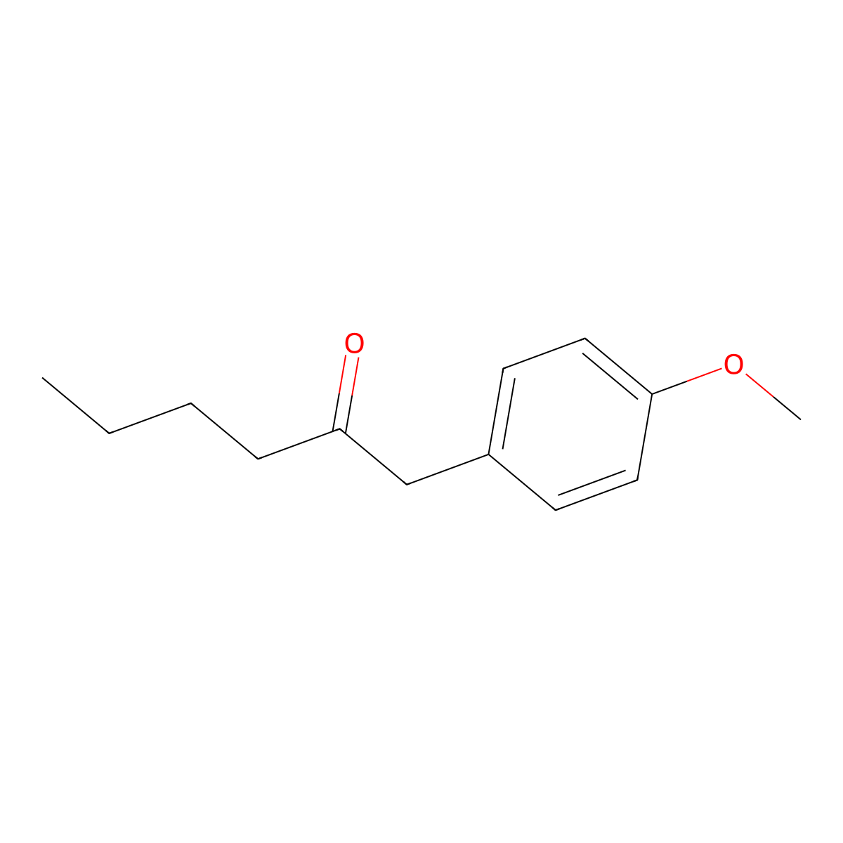 1-(4-Methoxyphenyl)-2-hexanone molecular structure, CAS 477202-13-4