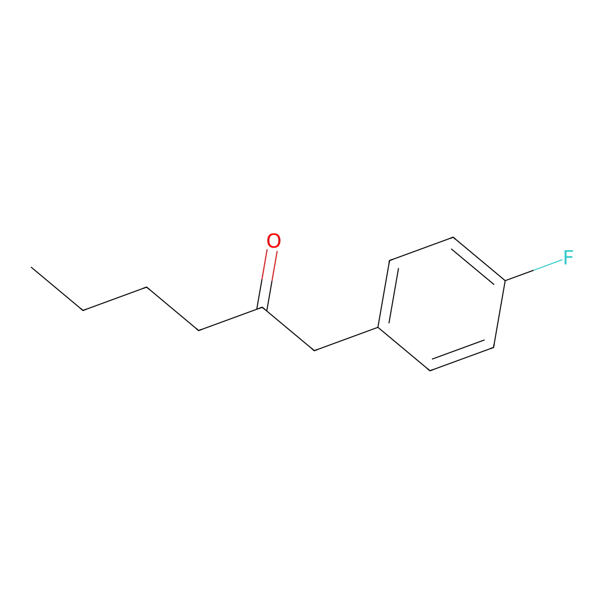 1-(4-Fluorophenyl)-2-hexanone molecular structure, CAS 477202-14-5