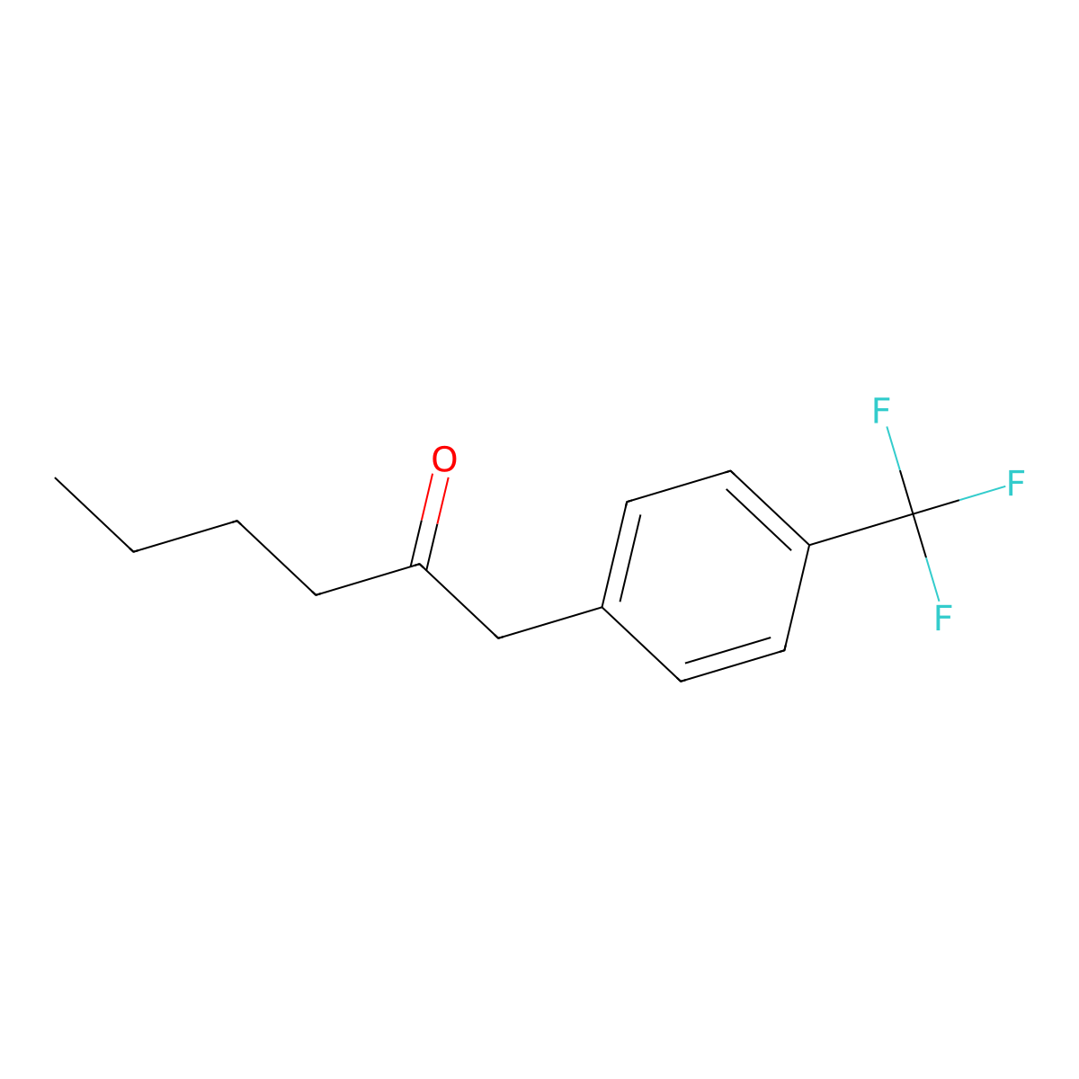 1-[4-(Trifluoromethyl)phenyl]-2-hexanone molecular structure, CAS 477202-15-6