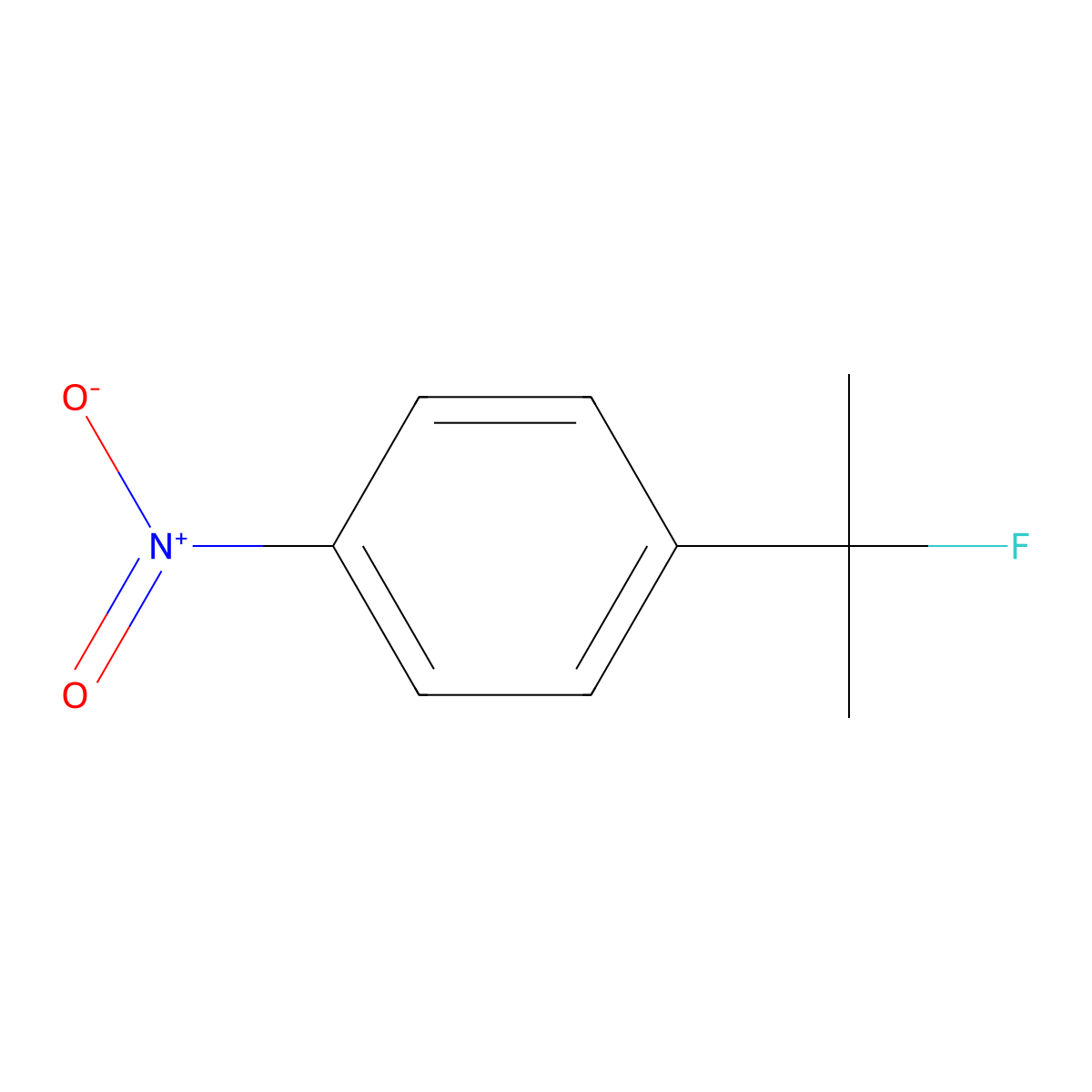 1-(2-Fluoropropan-2-yl)-4-nitrobenzene molecular structure, CAS 477219-31-1