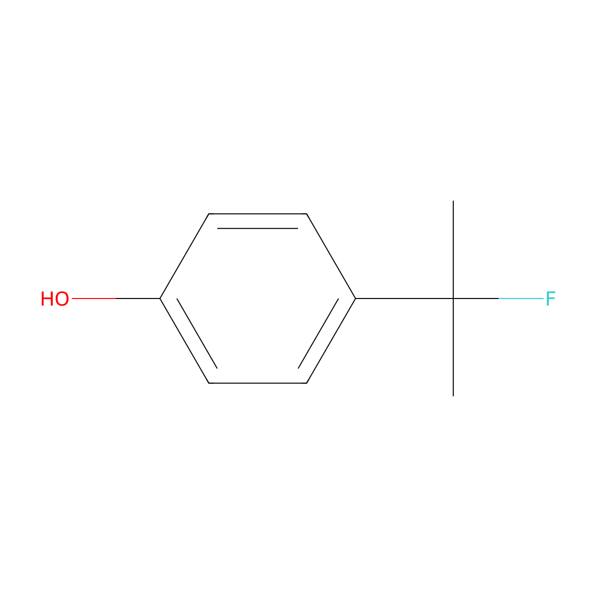 4-(2-Fluoro-2-propyl)phenol molecular structure, CAS 477219-32-2