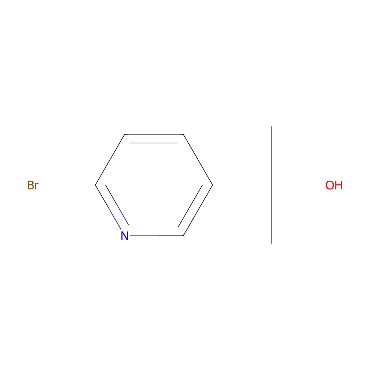 2-(6-Bromo-3-pyridyl)-2-propanol molecular structure, CAS 477252-29-2