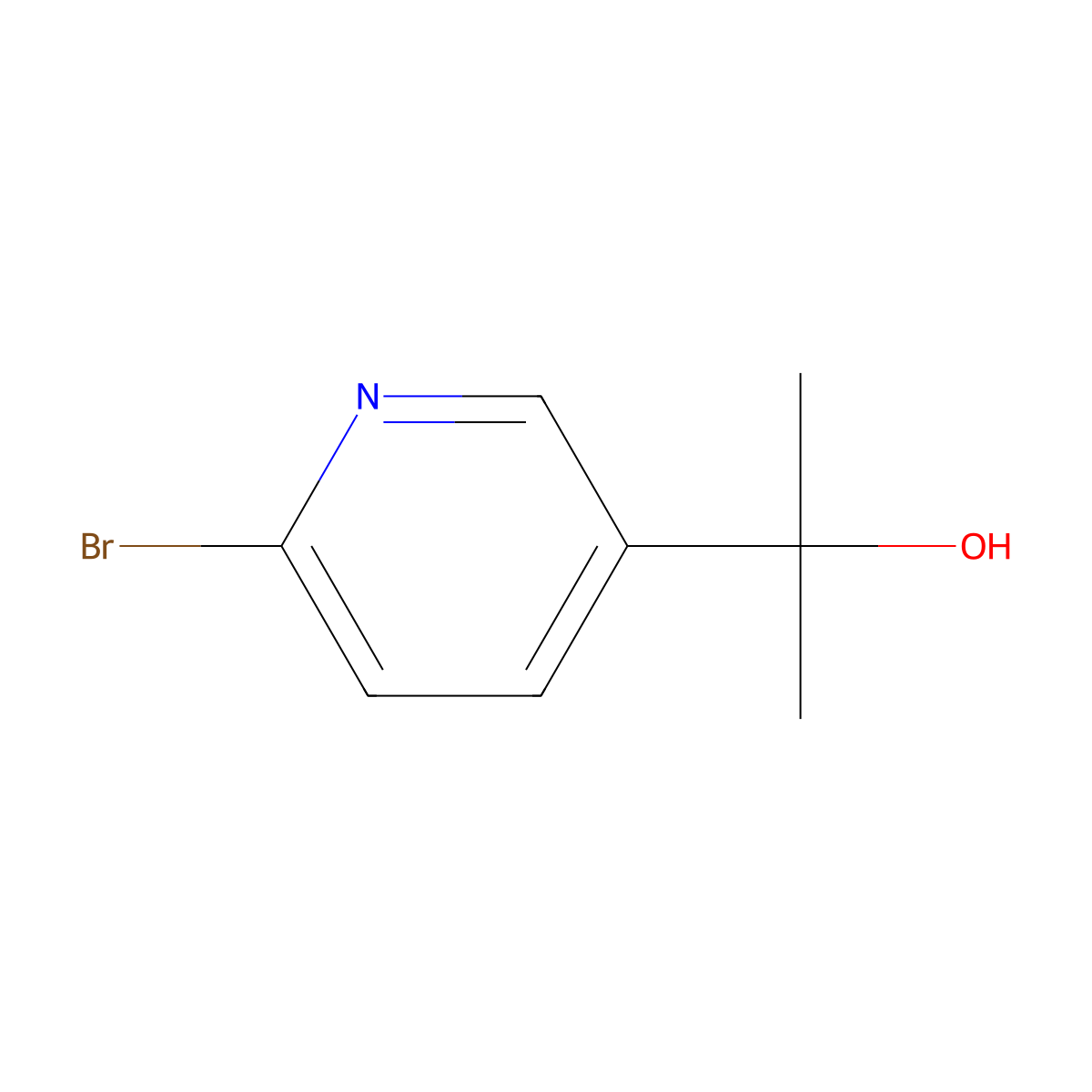 2-(6-Bromo-3-pyridyl)-2-propanol molecular structure, CAS 477252-29-2
