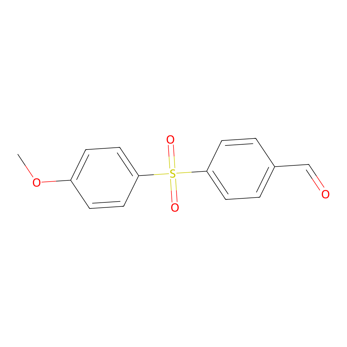 4-[(4-Methoxyphenyl)sulfonyl]benzaldehyde molecular structure, CAS 477256-37-4