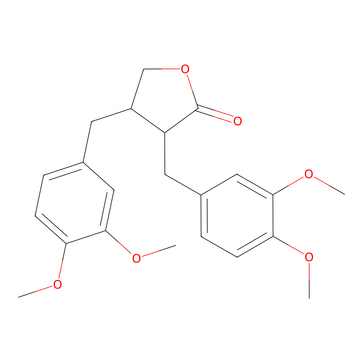 Dimethylmatairesinol molecular structure, CAS 4773-01-7