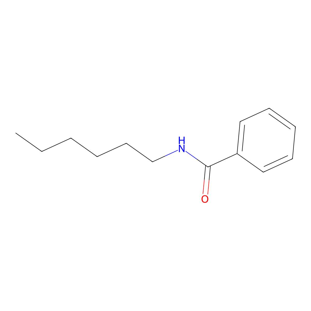n-Hexylbenzamide molecular structure, CAS 4773-75-5