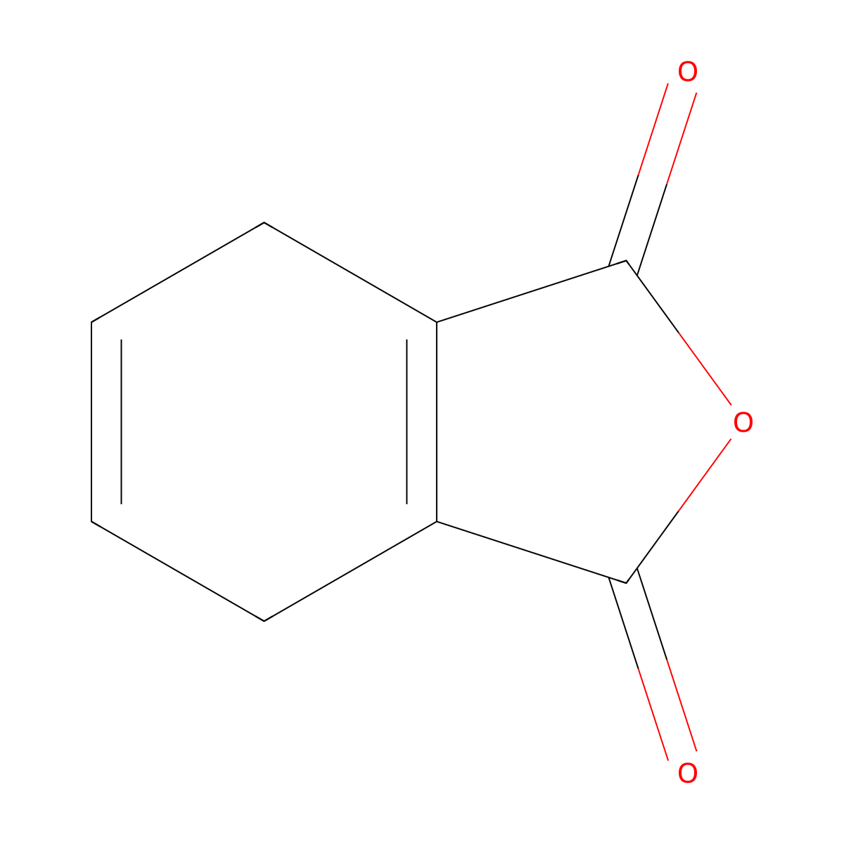 1,4-Cyclohexadiene-1,2-dicarboxylic anhydride molecular structure, CAS 4773-89-1