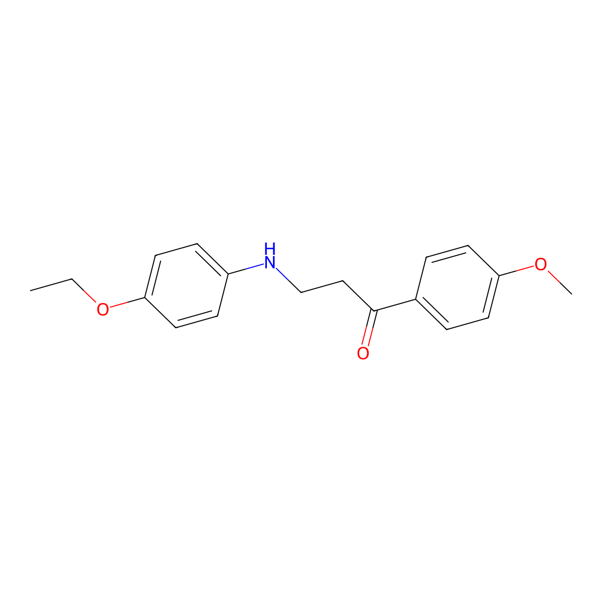 3-(4-Ethoxyanilino)-1-(4-methoxyphenyl)-1-propanone molecular structure, CAS 477319-99-6