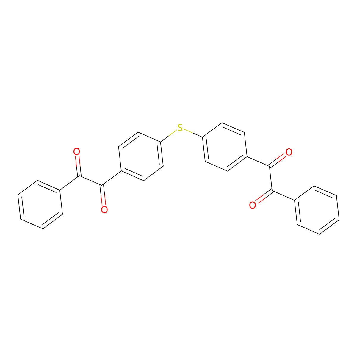 1-[4-[4-(2-Oxo-2-phenylacetyl)phenyl]sulfanylphenyl]-2-phenylethane-1,2-dione molecular structure, CAS 47732-51-4