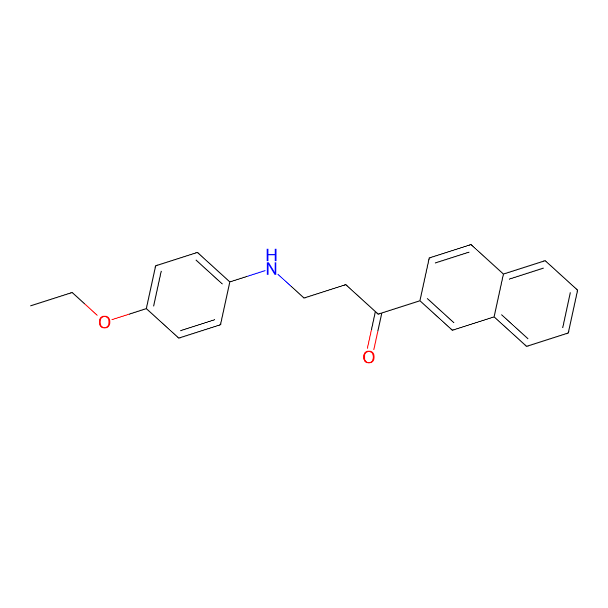 3-(4-Ethoxyanilino)-1-(2-naphthyl)-1-propanone molecular structure, CAS 477320-02-8