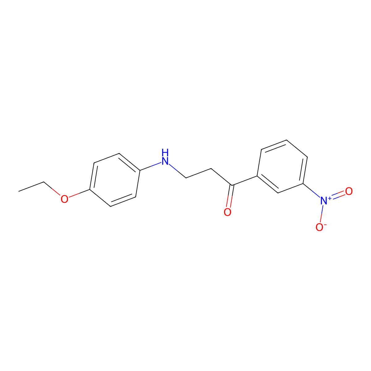 3-(4-Ethoxyanilino)-1-(3-nitrophenyl)-1-propanone molecular structure, CAS 477320-03-9