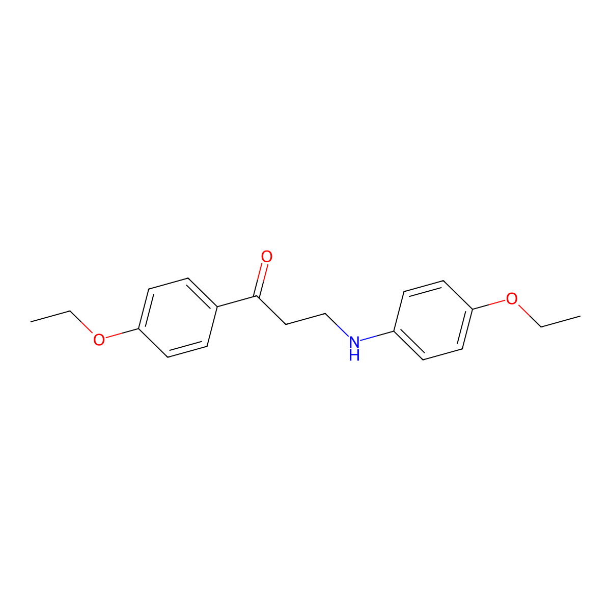 3-(4-Ethoxyanilino)-1-(4-ethoxyphenyl)-1-propanone molecular structure, CAS 477320-07-3