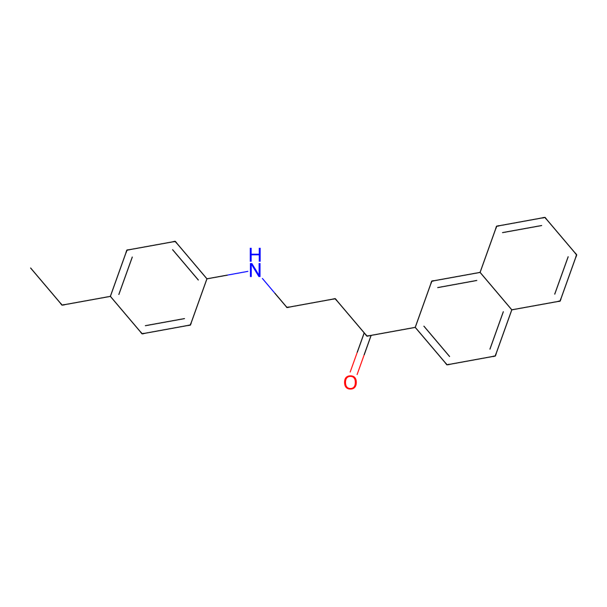 3-(4-Ethylanilino)-1-(2-naphthyl)-1-propanone molecular structure, CAS 477320-43-7