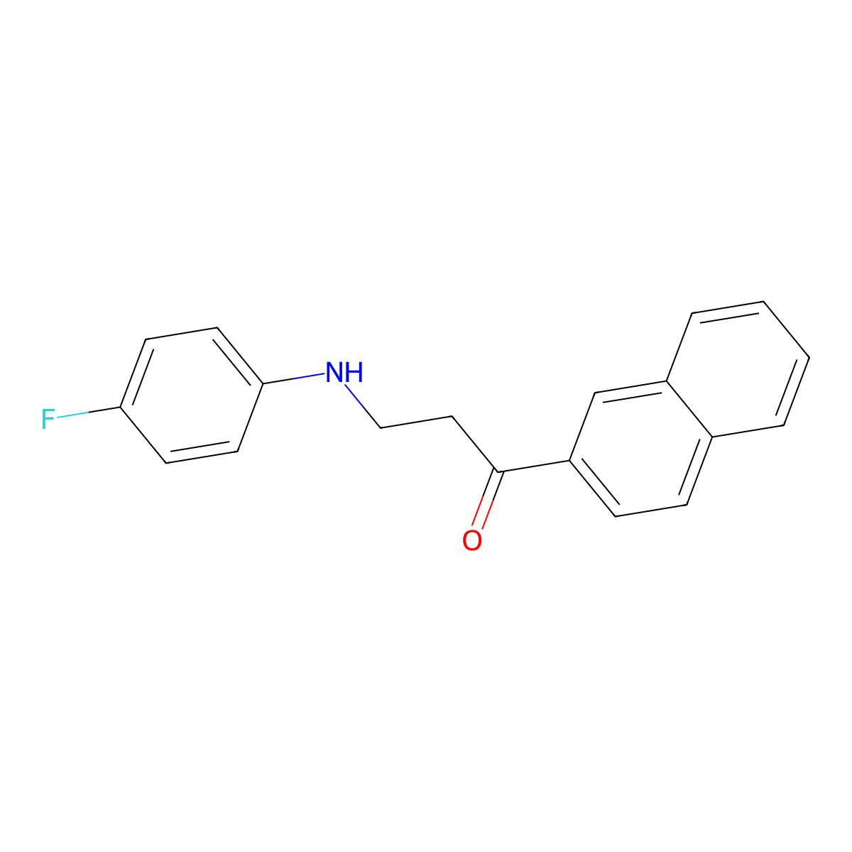 3-(4-Fluoroanilino)-1-(2-naphthyl)-1-propanone molecular structure, CAS 477320-50-6