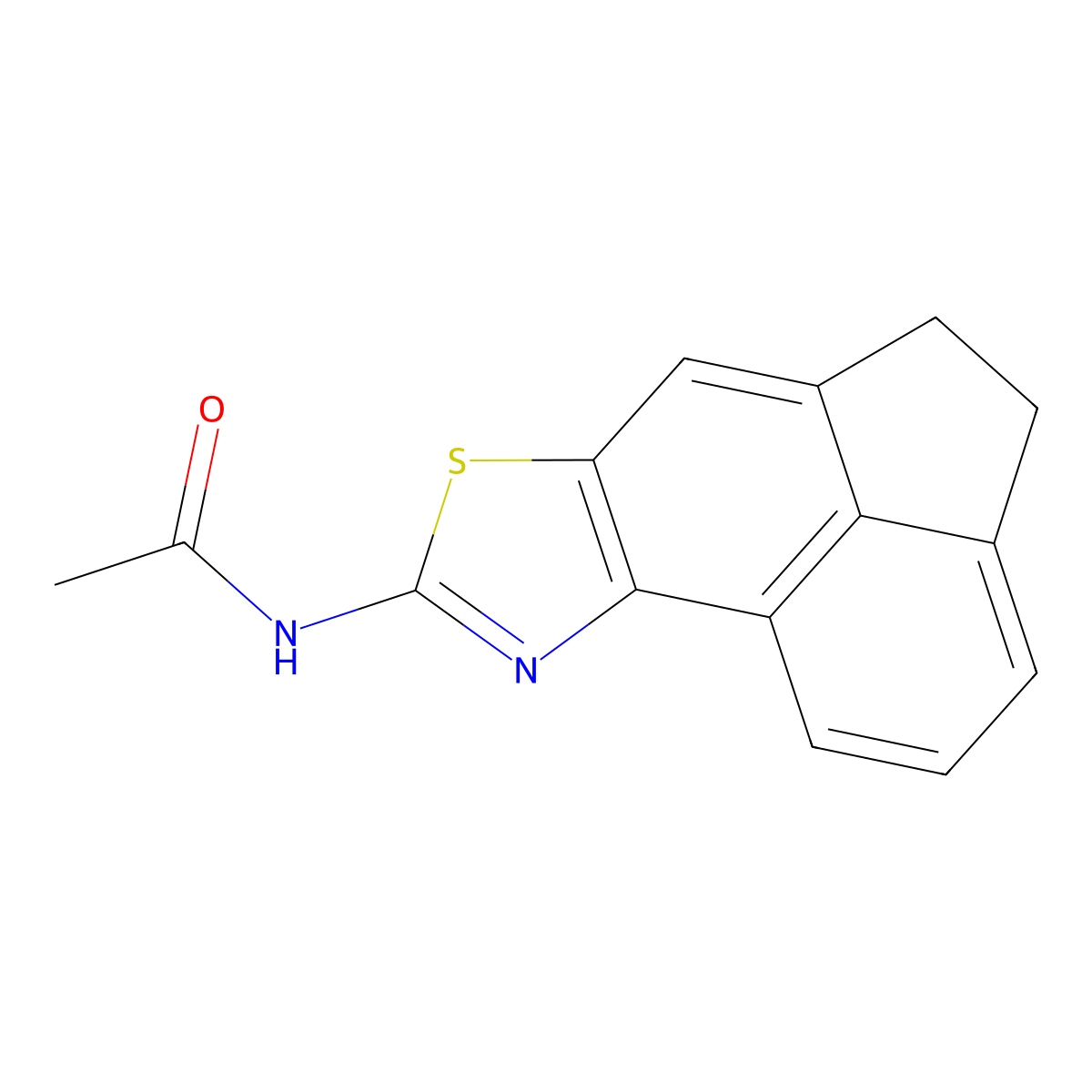 N-(4,5-dihydroacenaphtho[5,4-d]thiazol-8-yl)acetamide molecular structure, CAS 477325-61-4