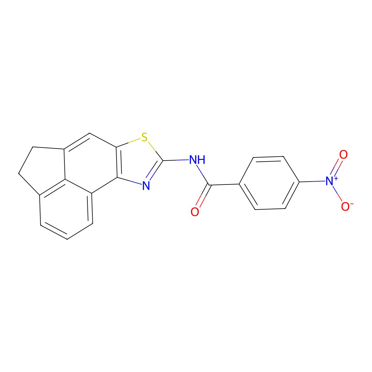 4-nitro-N-{5-thia-3-azatetracyclo[6.6.1.0^{2,6}.0^{11,15}]pentadeca-1(15),2(6),3,7,11,13-hexaen-4-yl}benzamide molecular structure, CAS 477325-68-1