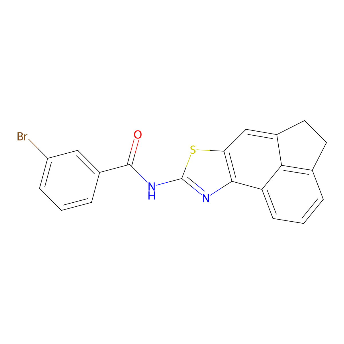 3-bromo-N-{5-thia-3-azatetracyclo[6.6.1.0^{2,6}.0^{11,15}]pentadeca-1(15),2(6),3,7,11,13-hexaen-4-yl}benzamide molecular structure, CAS 477325-75-0