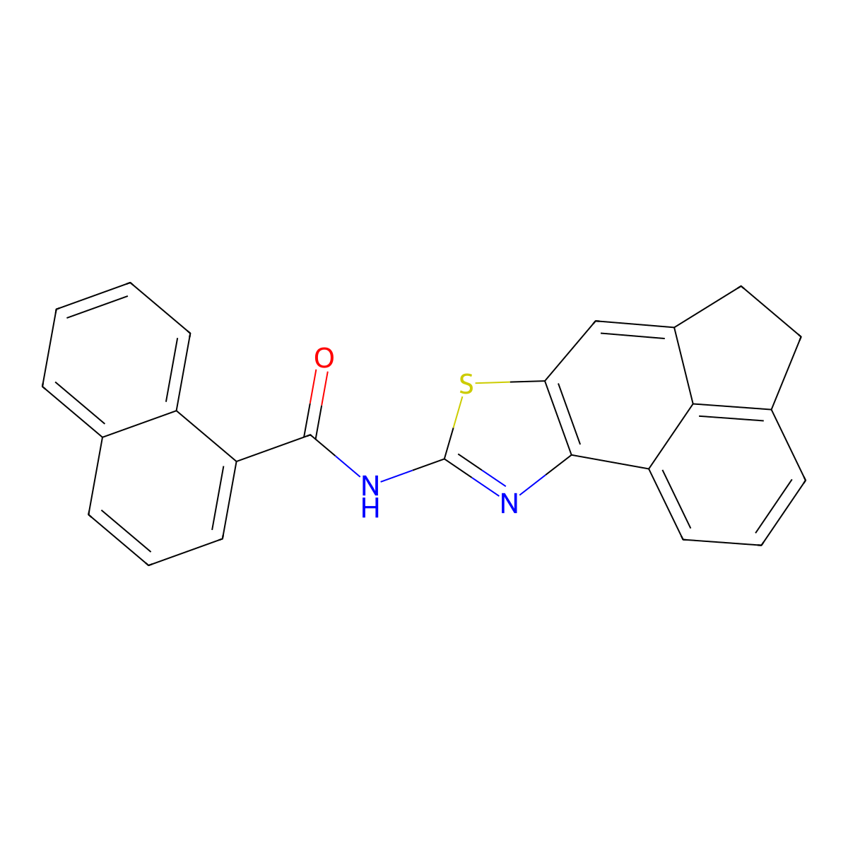 N-{5-thia-3-azatetracyclo[6.6.1.0^{2,6}.0^{11,15}]pentadeca-1(15),2(6),3,7,11,13-hexaen-4-yl}naphthalene-1-carboxamide molecular structure, CAS 477325-83-0