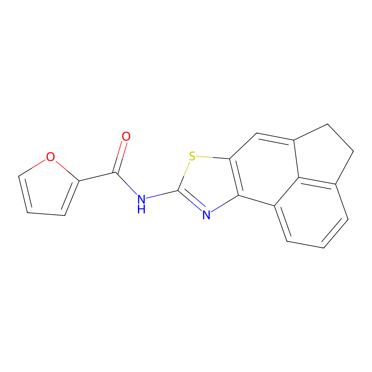 N-{5-thia-3-azatetracyclo[6.6.1.0^{2,6}.0^{11,15}]pentadeca-1(15),2(6),3,7,11,13-hexaen-4-yl}furan-2-carboxamide molecular structure, CAS 477325-89-6