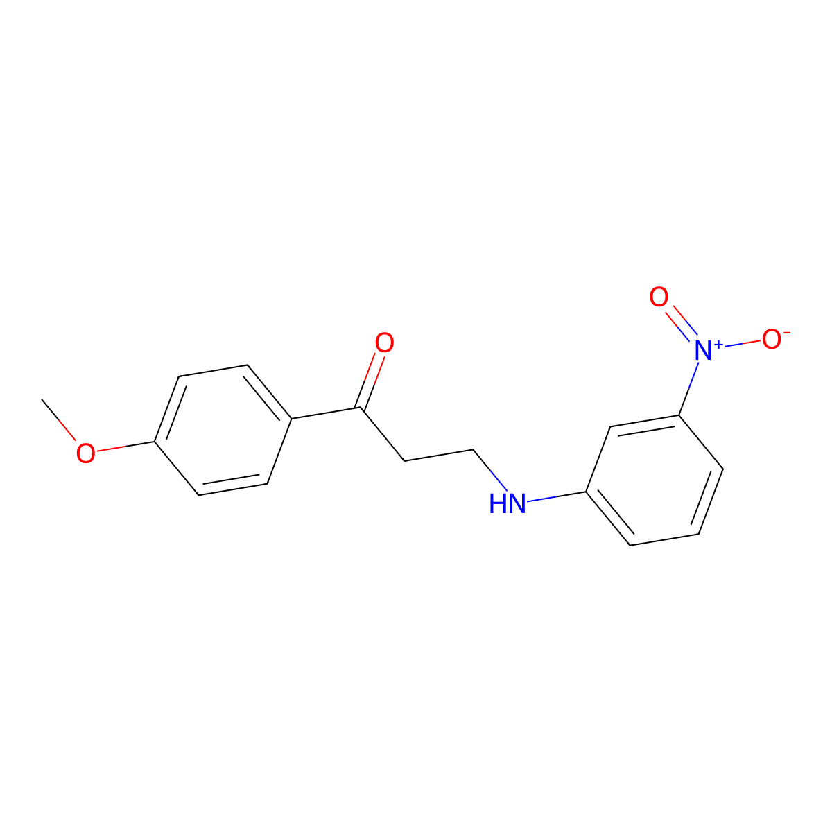 1-(4-Methoxyphenyl)-3-(3-nitroanilino)-1-propanone molecular structure, CAS 477333-85-0