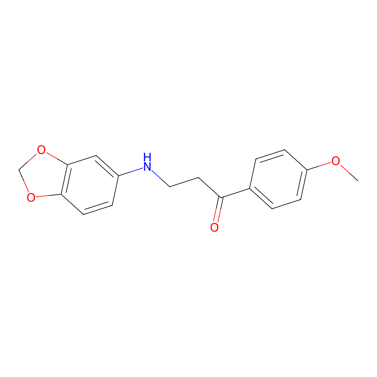 3-(1,3-Benzodioxol-5-ylamino)-1-(4-methoxyphenyl)-1-propanone molecular structure, CAS 477333-89-4