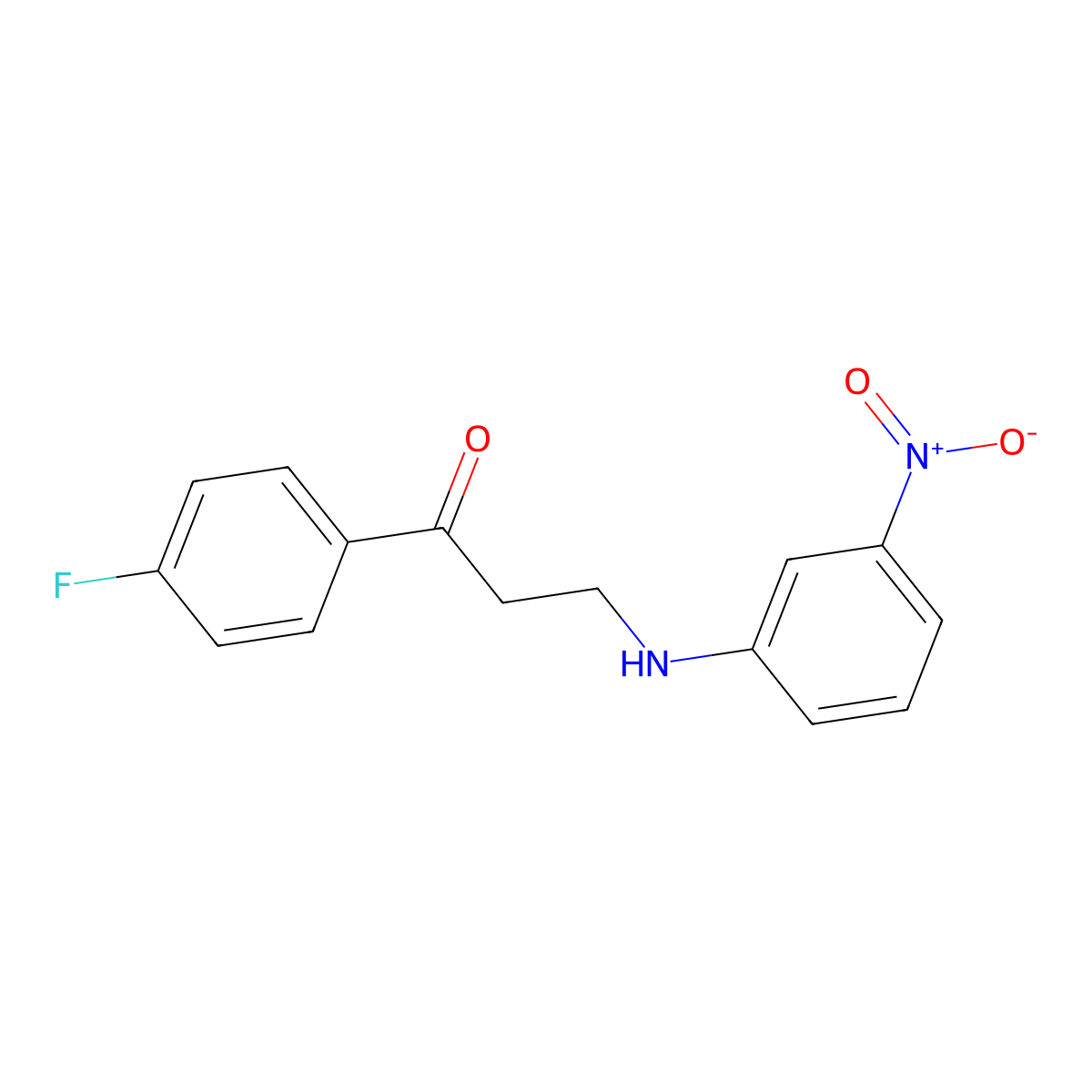 1-(4-Fluorophenyl)-3-(3-nitroanilino)-1-propanone molecular structure, CAS 477333-94-1