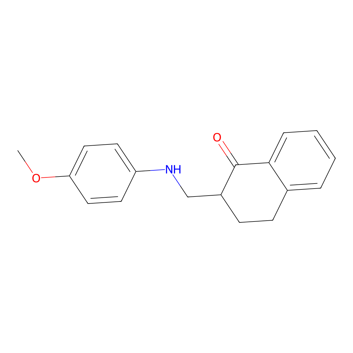 2-[(4-methoxyanilino)methyl]-3,4-dihydro-1(2H)-naphthalenone molecular structure, CAS 477333-95-2