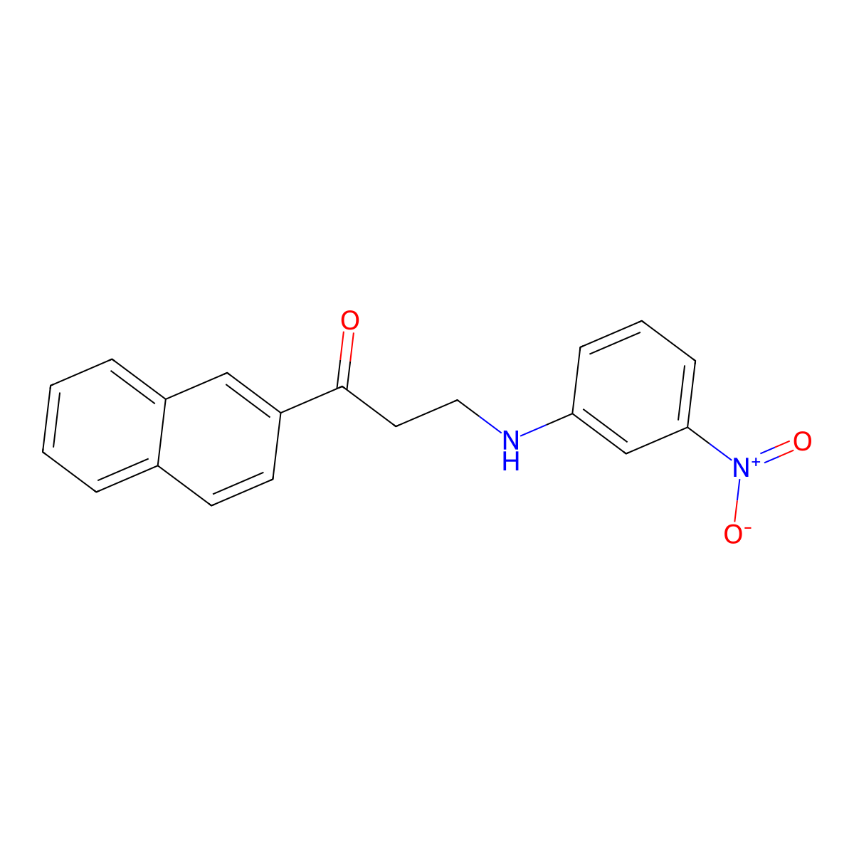 1-(2-Naphthyl)-3-(3-nitroanilino)-1-propanone molecular structure, CAS 477334-09-1
