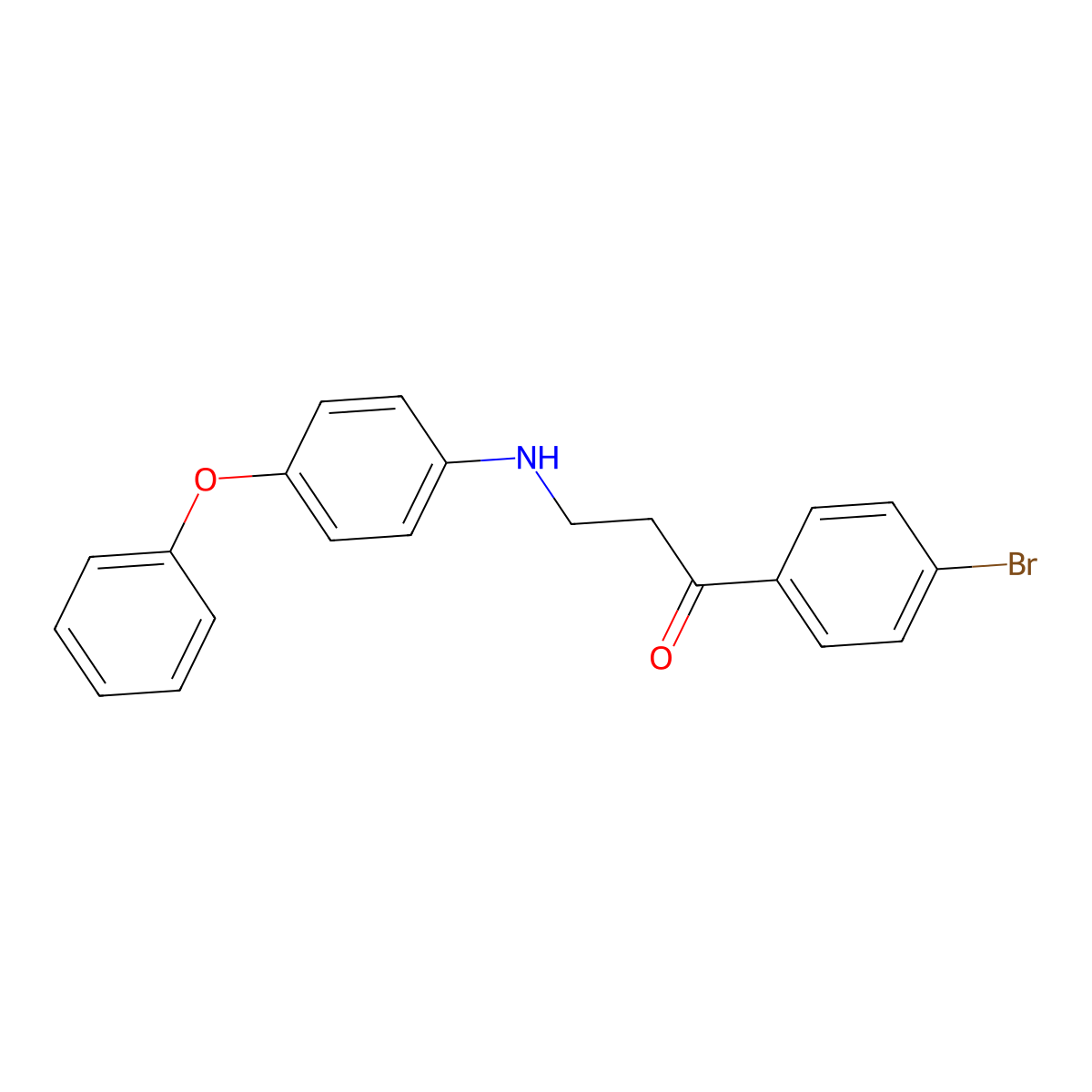1-(4-Bromophenyl)-3-(4-phenoxyanilino)-1-propanone molecular structure, CAS 477334-11-5