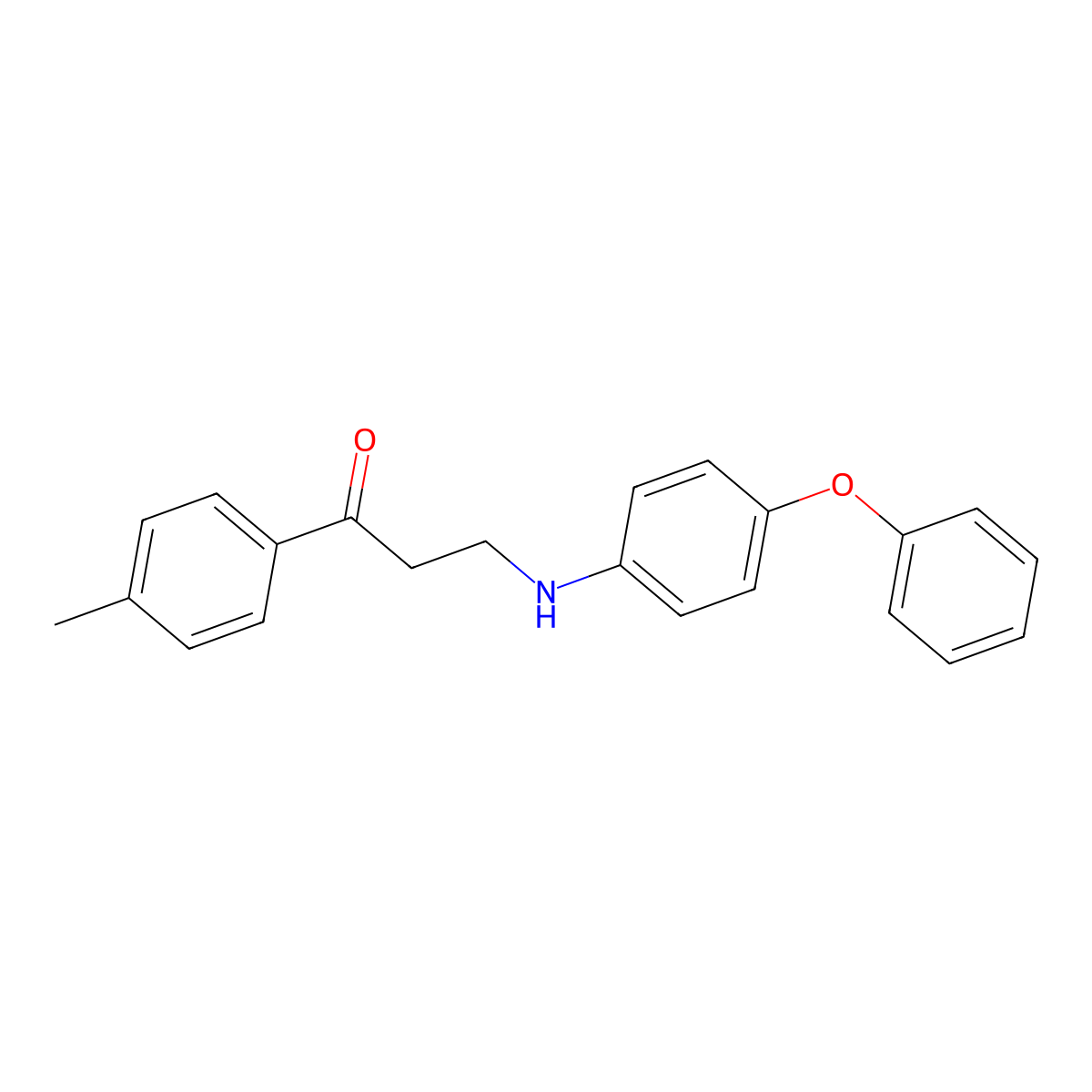 1-(4-Methylphenyl)-3-(4-phenoxyanilino)-1-propanone molecular structure, CAS 477334-12-6