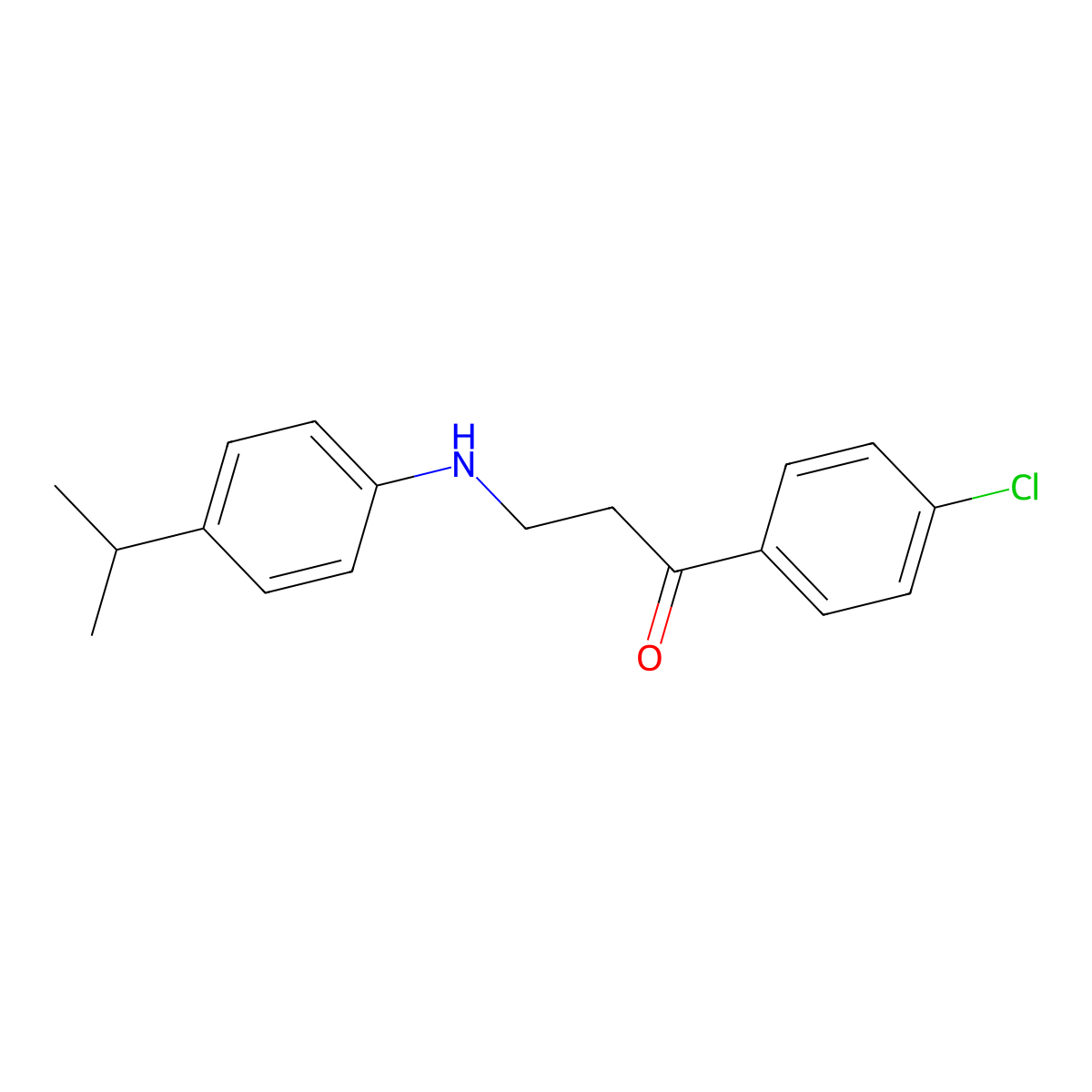 1-(4-Chlorophenyl)-3-(4-isopropylanilino)-1-propanone molecular structure, CAS 477334-23-9