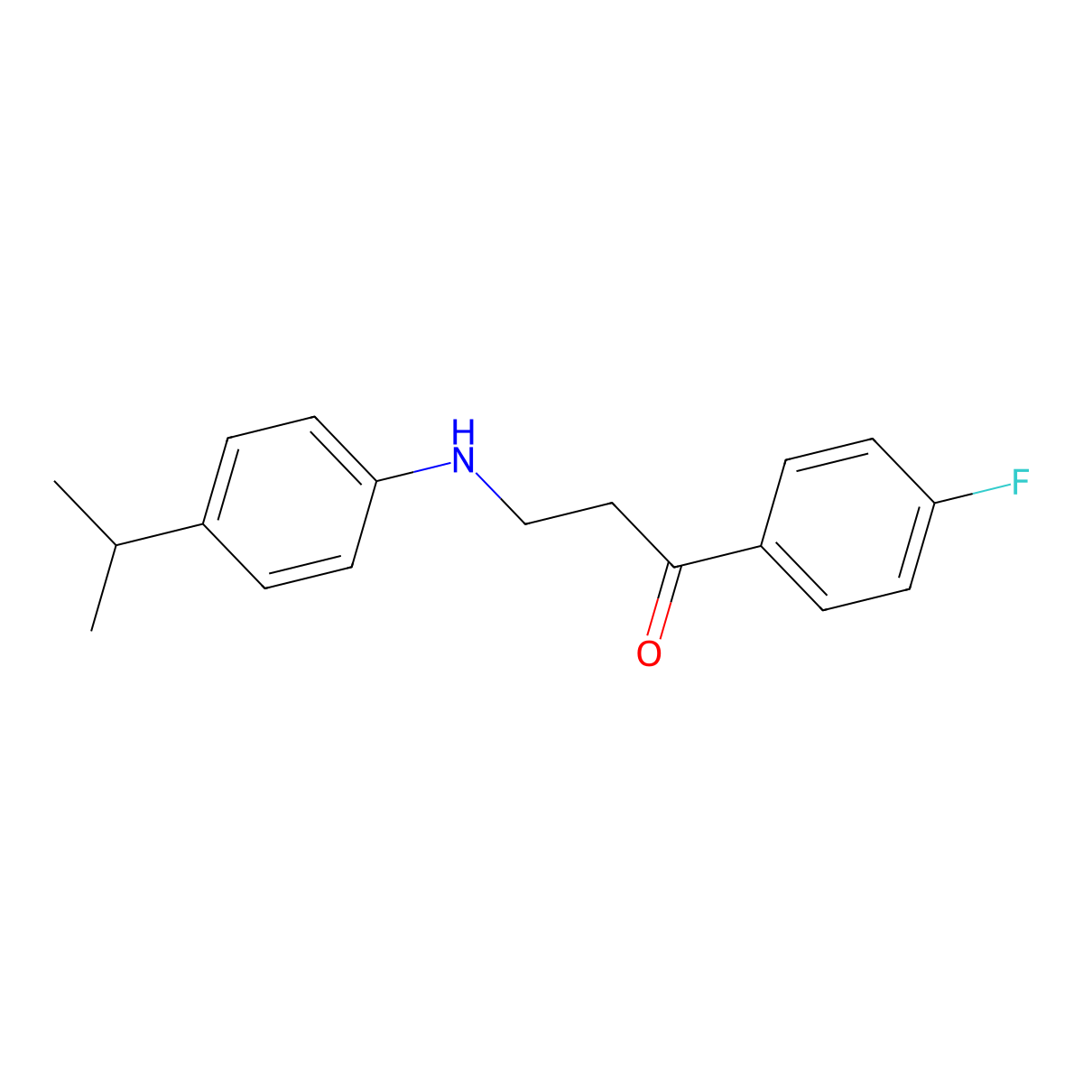 1-(4-Fluorophenyl)-3-(4-isopropylanilino)-1-propanone molecular structure, CAS 477334-24-0