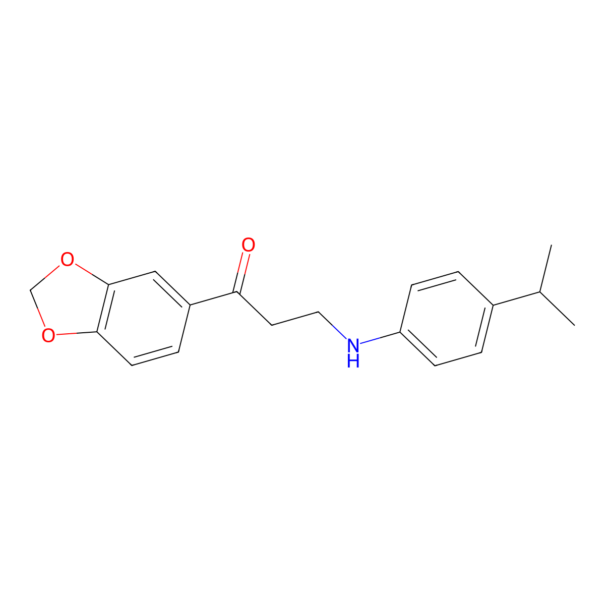 1-(1,3-Benzodioxol-5-YL)-3-(4-isopropylanilino)-1-propanone molecular structure, CAS 477334-25-1