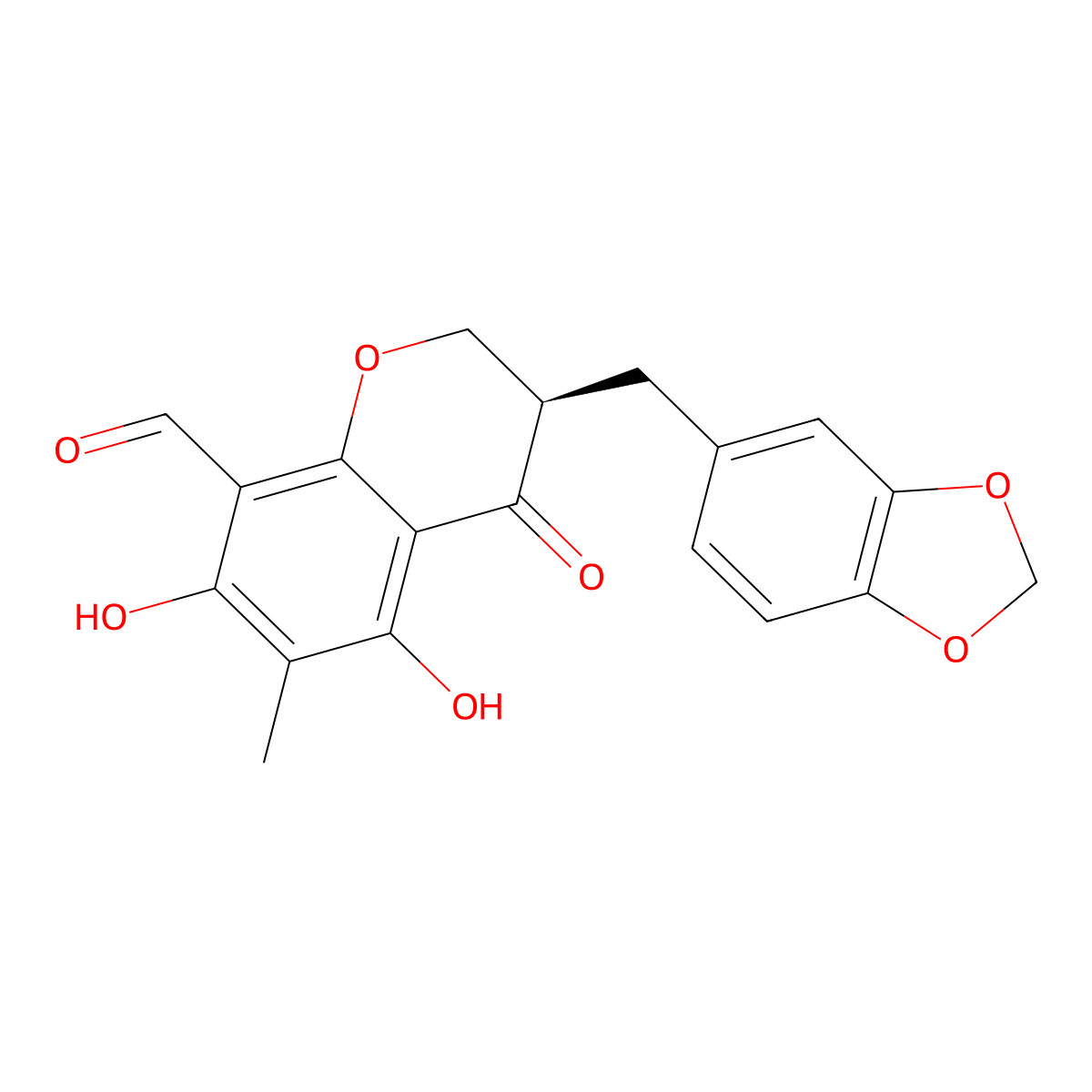Ophiopogonanone C molecular structure, CAS 477336-75-7