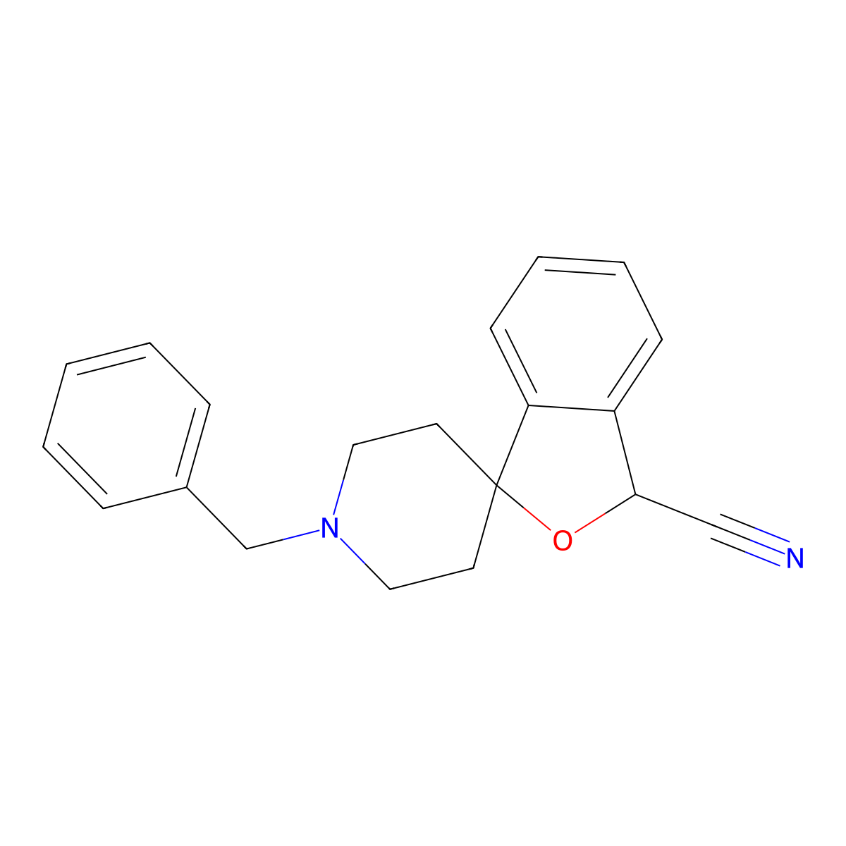 1'-Benzyl-3H-spiro[isobenzofuran-1,4'-piperidine]-3-carbonitrile molecular structure, CAS 477352-23-1