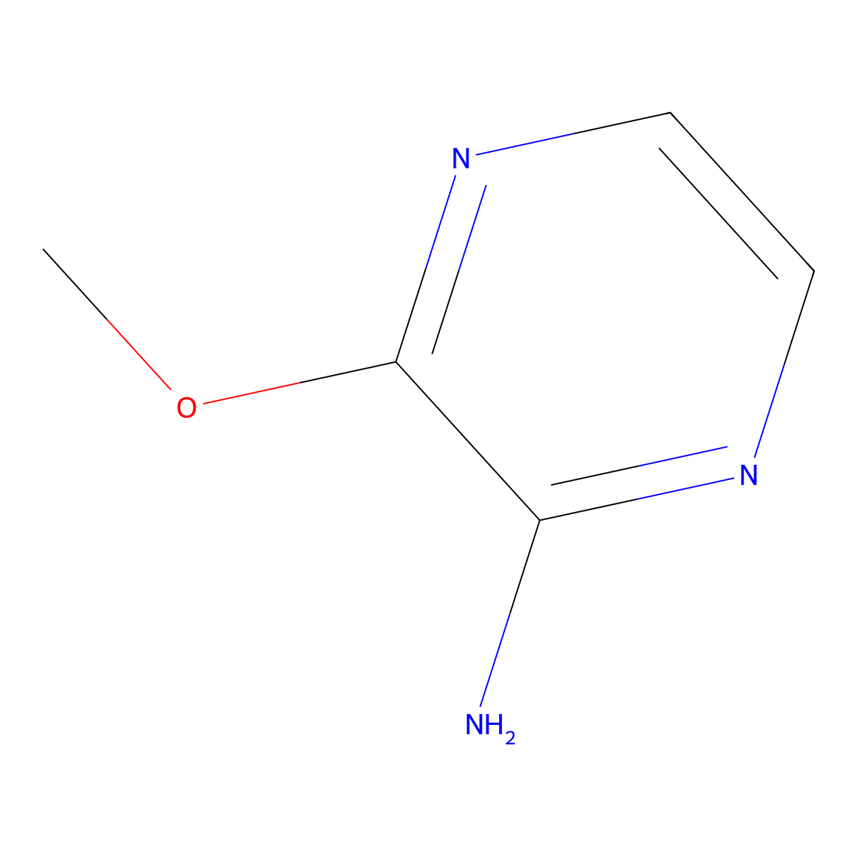 3-Methoxypyrazin-2-amine molecular structure, CAS 4774-10-1