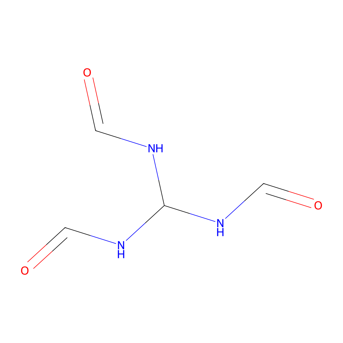 N,N',N''-Methylidynetrisformamide molecular structure, CAS 4774-33-8