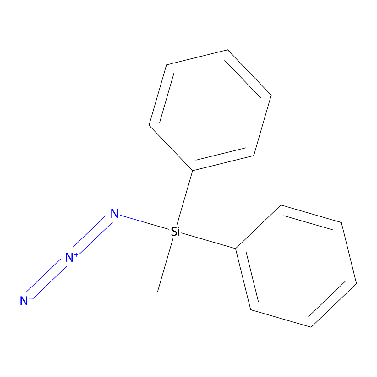 Azidomethyldiphenylsilane molecular structure, CAS 4774-75-8