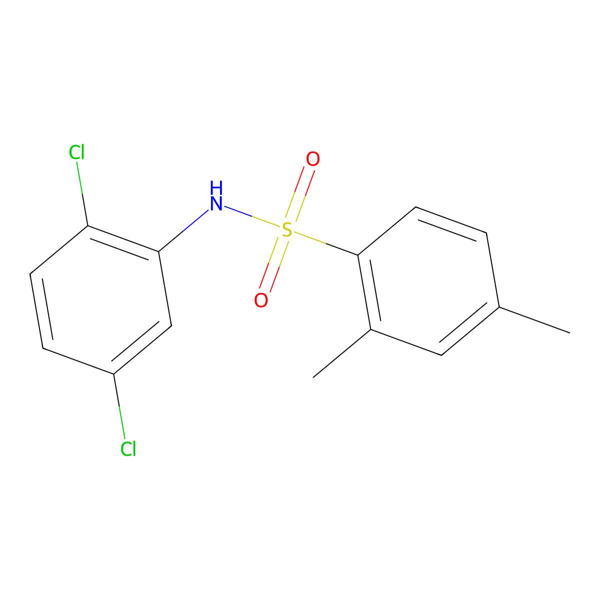 N-(2,5-dichlorophenyl)-2,4-dimethylbenzenesulfonamide molecular structure, CAS 477482-90-9
