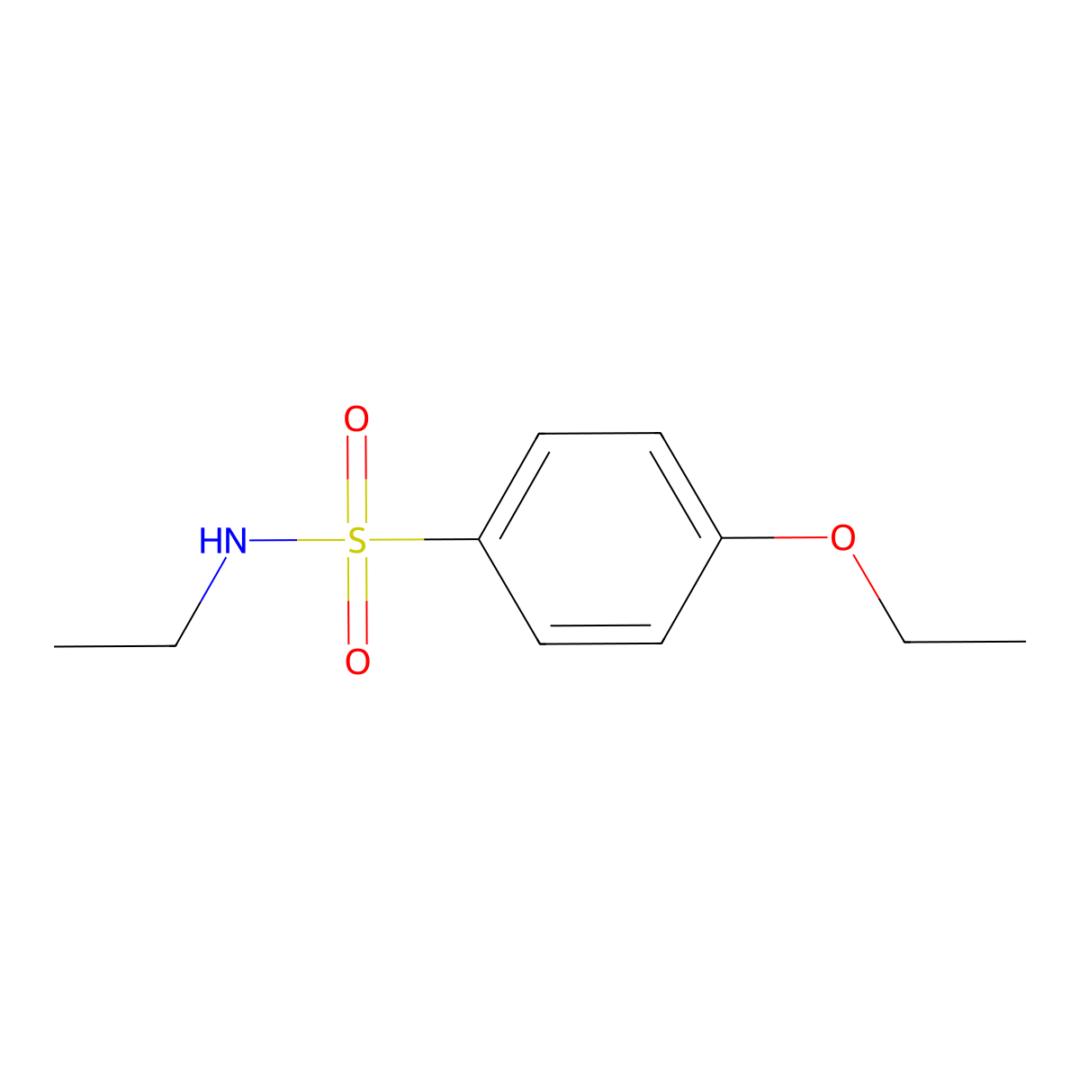 4-ethoxy-N-ethylbenzene-1-sulfonamide molecular structure, CAS 477482-95-4