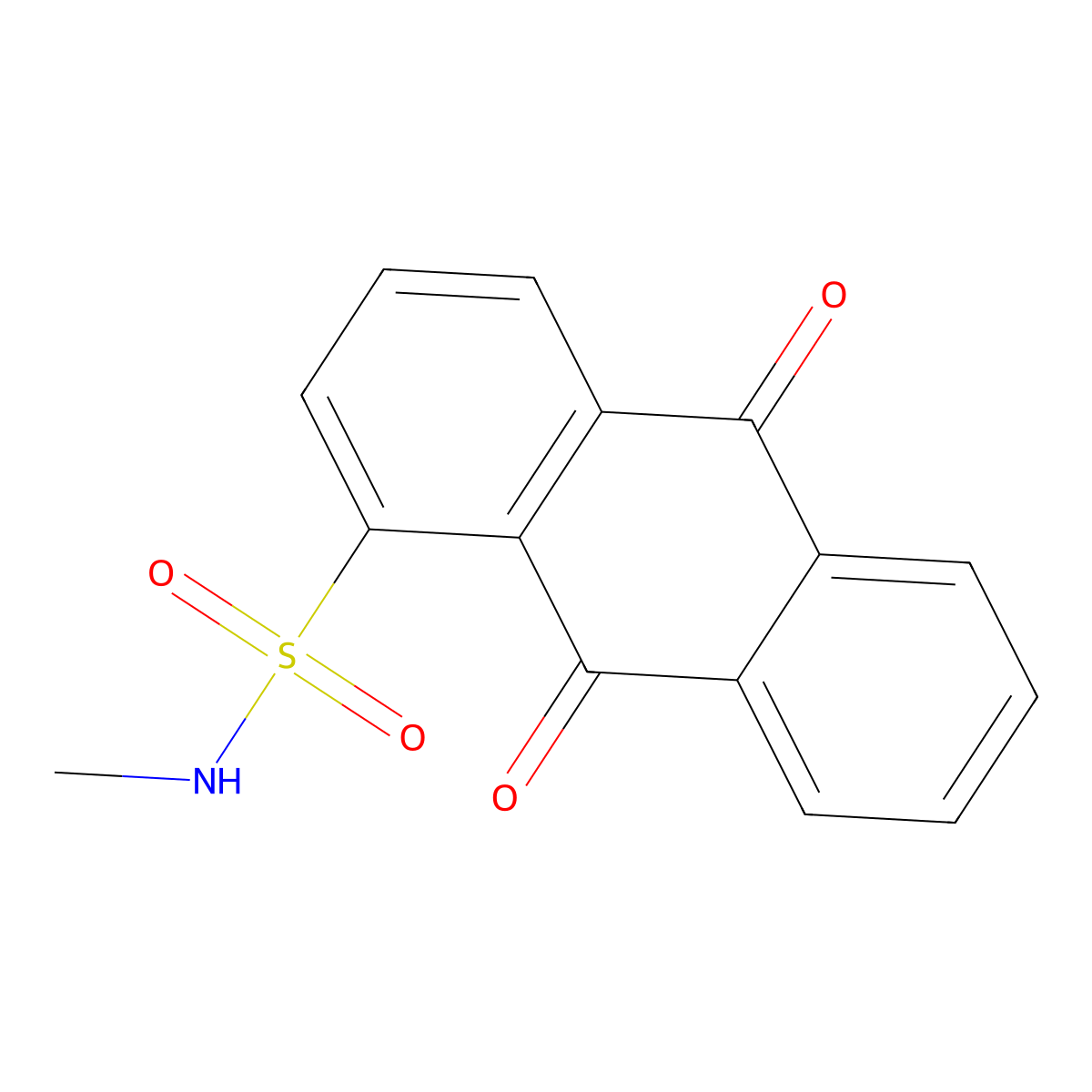 9,10-Dihydro-N-methyl-9,10-dioxo-1-anthracenesulfonamide molecular structure, CAS 477482-97-6