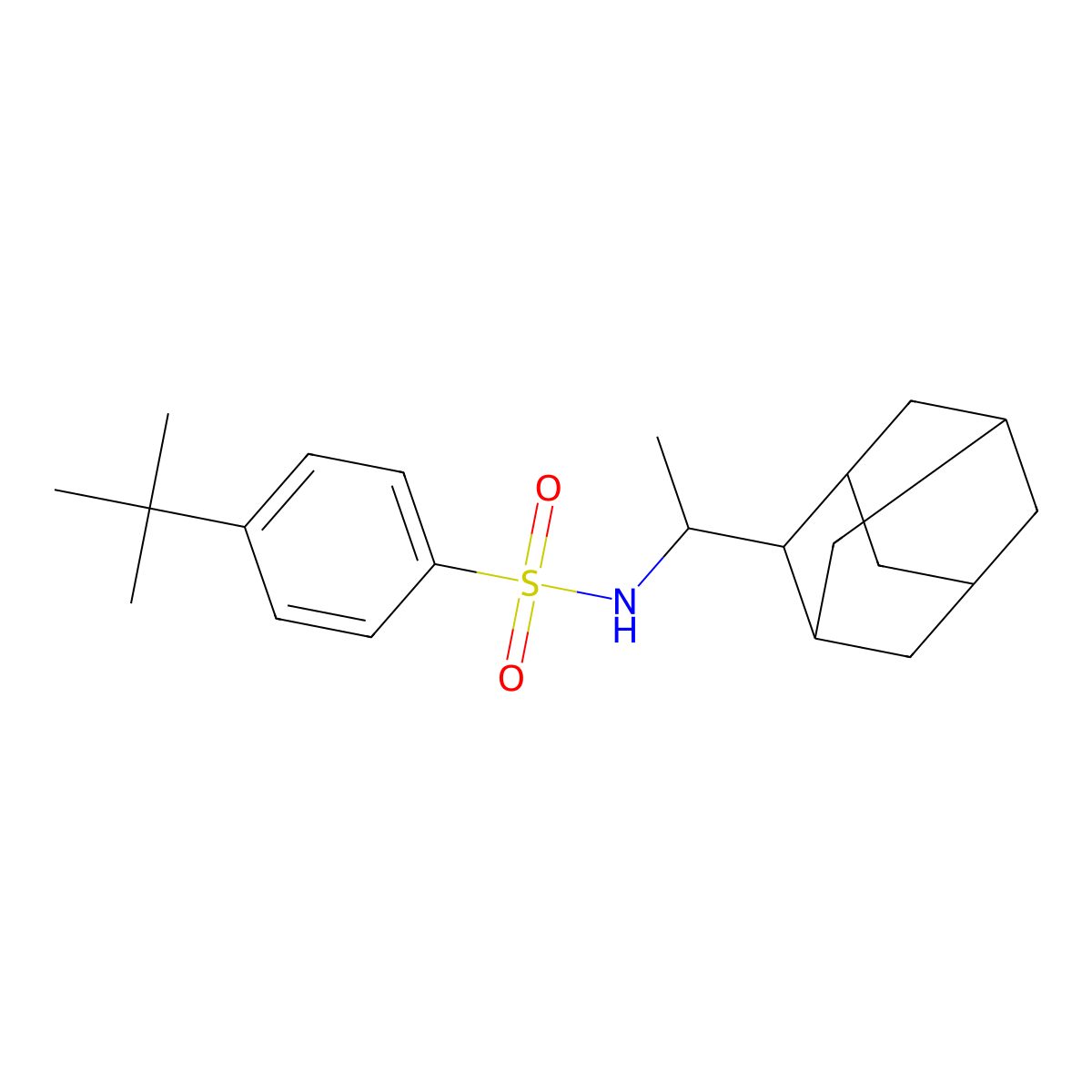 N-[1-(2-adamantyl)ethyl]-4-tert-butylbenzenesulfonamide molecular structure, CAS 477483-17-3