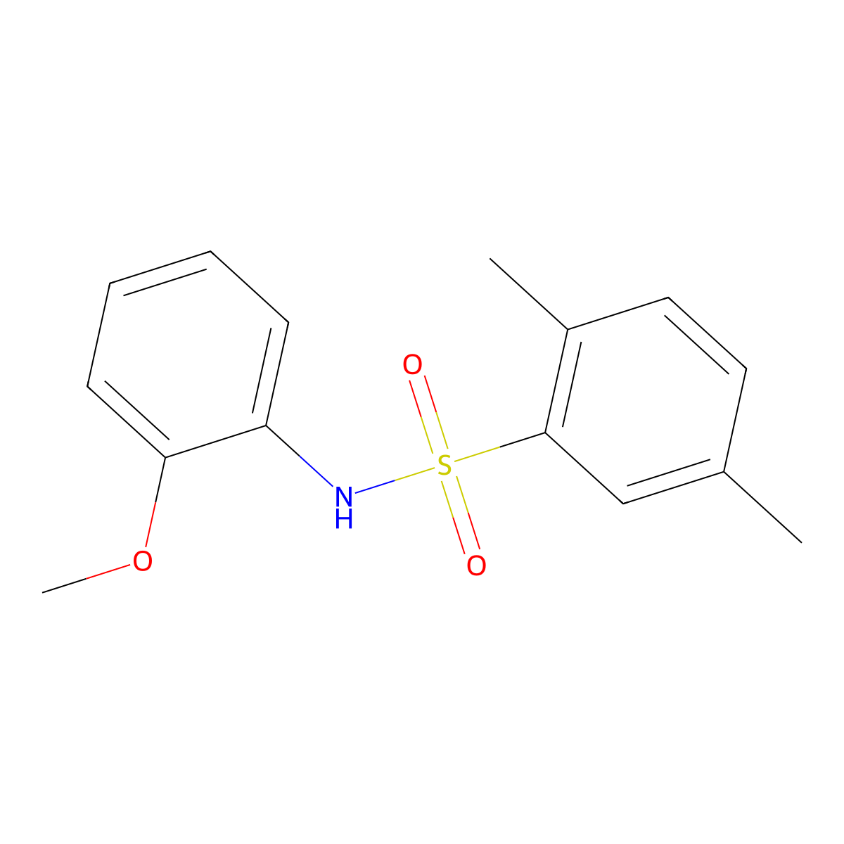 N-(2-methoxyphenyl)-2,5-dimethylbenzenesulfonamide molecular structure, CAS 477483-32-2