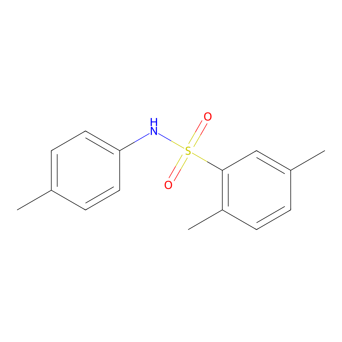 2,5-dimethyl-N-(4-methylphenyl)benzenesulfonamide molecular structure, CAS 477483-36-6