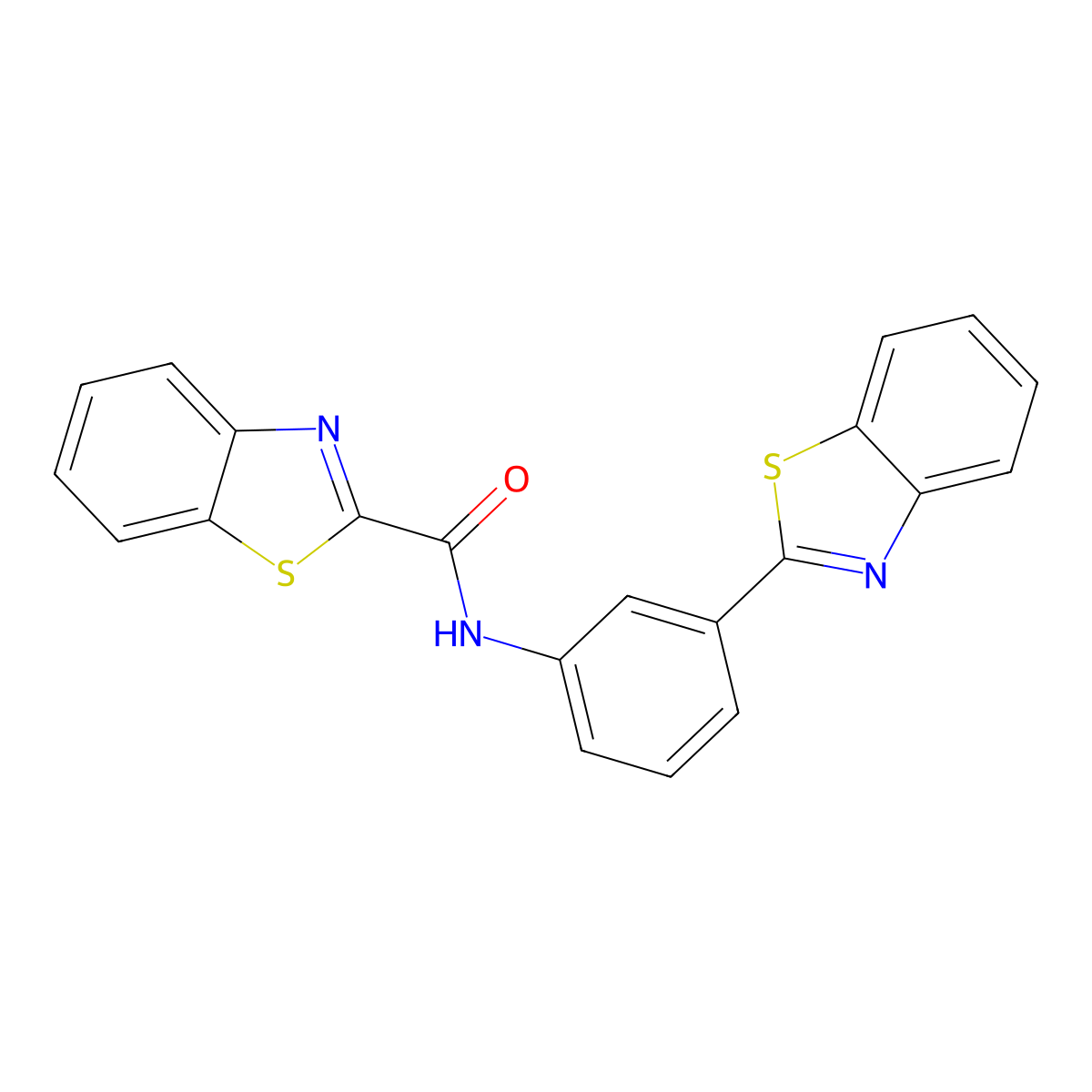N-[3-(1,3-benzothiazol-2-yl)phenyl]-1,3-benzothiazole-2-carboxamide molecular structure, CAS 477485-45-3