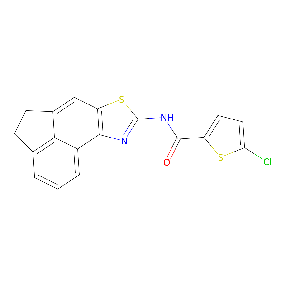 5-chloro-N-{5-thia-3-azatetracyclo[6.6.1.0^{2,6}.0^{11,15}]pentadeca-1(15),2(6),3,7,11,13-hexaen-4-yl}thiophene-2-carboxamide molecular structure, CAS 477486-06-9