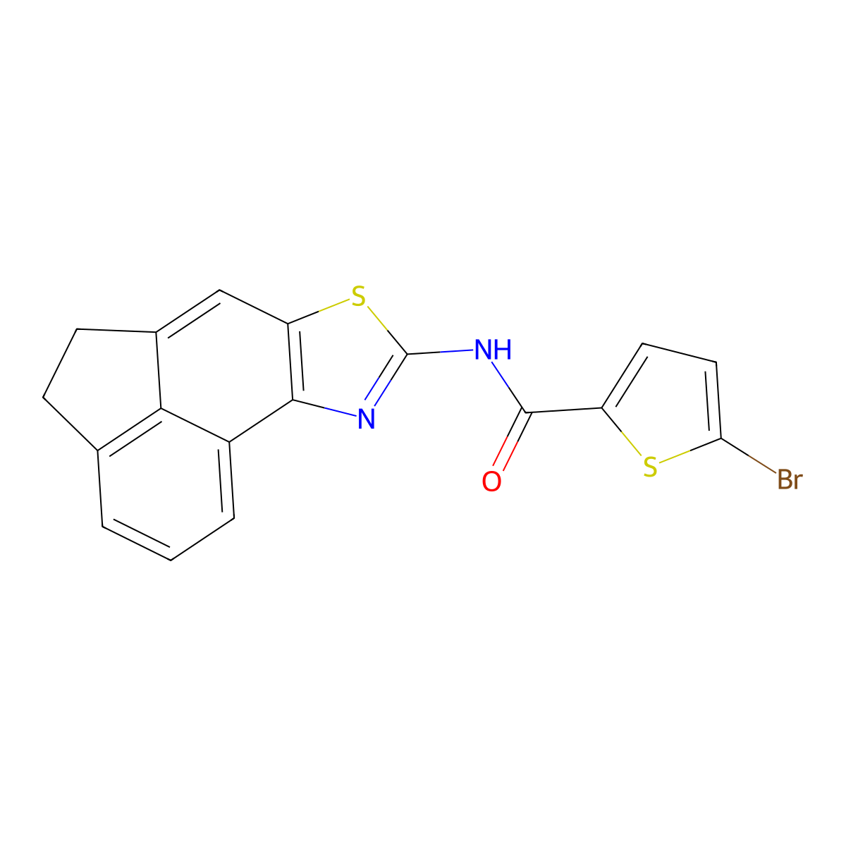 5-bromo-N-(4,5-dihydroacenaphtho[5,4-d]thiazol-8-yl)thiophene-2-carboxamide molecular structure, CAS 477486-36-5